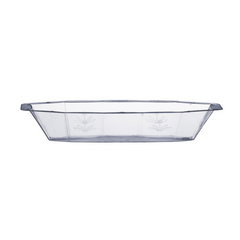 Clear Scrollware Serving Boats | 5 Count