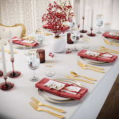 Exquisite Classic Gold Plastic Knives - 9 in. | 120 Count
