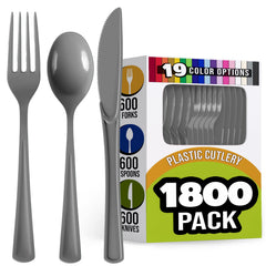 Silver Cutlery Combo Set | 600 Forks 600 Spoons And 600 Knives - 7.5 in.
