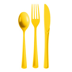 Heavy Duty Yellow Cutlery Combo - 7.5 in. - 24 Count