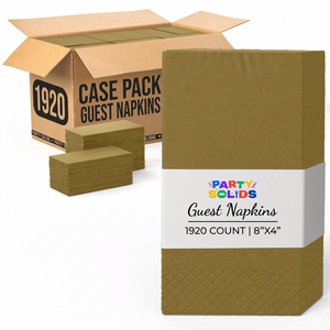 Gold Guest Towel Napkins | 1920 Count Case