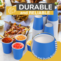 12 Oz. Dark Blue Paper Cups | 20 Count
