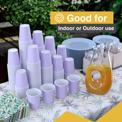 12 Oz. Lavender Paper Cups | 20 Count