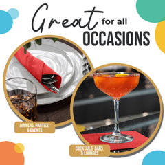 Red Beverage Napkins | 100 Count