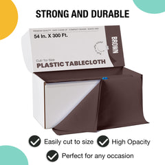 54 in. x 300 Ft. Cut To Size Table Roll | Brown