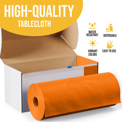 54 in. x 300 Ft. Cut To Size Table Roll | Orange