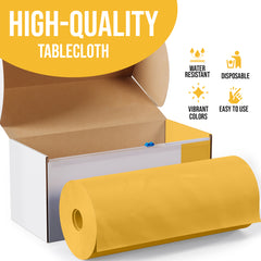 54 in. x 100 Ft. Cut To Size Table Roll | Yellow
