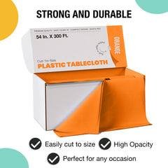 54 in. x 300 Ft. Cut To Size Table Roll | Orange