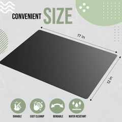 12 In. X 17.5 In. Black Disposable Cutting Boards | 25 Count