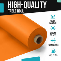 40 In. x 100 Ft. Orange Table Roll