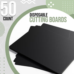10 In. X 13.5 In. Black Disposable Cutting Boards| 50 Count