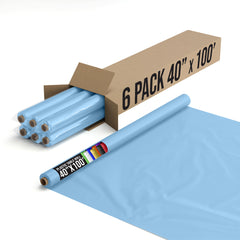 40 In. x 100 Ft. Light Blue Table Roll | Case of 6