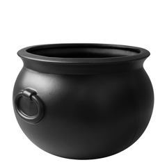 Spooky 12-Inch Black Halloween Cauldron