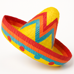 Colorful Sombrero Piñata Party Accessory