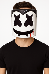 Adult Vampire Marshmello Mask - Perfect for Halloween