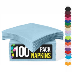 Light Blue Luncheon Napkins | 6.75 in. x 6.75 in. | 100 Count
