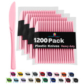 Heavy Duty Pink Plastic Knives | Case of 1200