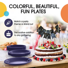 10 in. Navy Plastic Plates | 20 Ct.