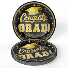 Black/Gold Graduation Combo Pack | Service For 8