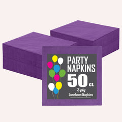 Purple Luncheon Napkins - 6.75 in. | 1800 Count
