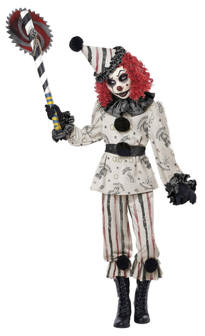 Creepy Clown Girl Halloween Costume - Child M