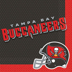 Tampa Bay Buccaneers NFL Lunch Napkins - 6.5 In. x 6.5 In.
