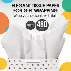 White Tissue Paper 15 in. x 20 in. | 480 Sheets