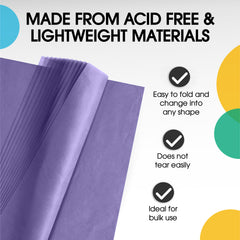 Purple Tissue Paper 20 in. x 30 in. | 480 Sheets