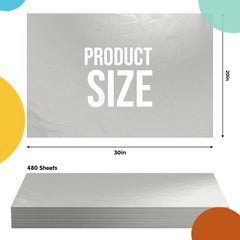Silver Tissue Paper 20 in. x 30 in. | 480 Sheets