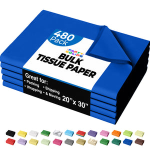 Dark Blue Tissue Paper 20 in. x 30 in. | 480 Sheets