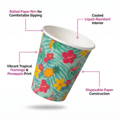 9oz Summer Luau Paper Cups - 20 Ct.