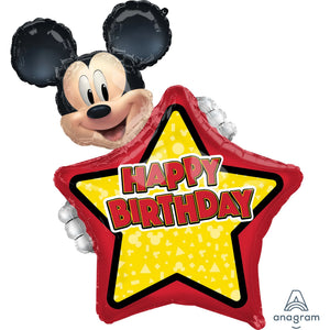Personalized Mickey Star Birthday Balloon