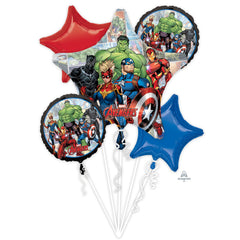 Marvel Avengers Foil Balloon Bouquet - 5 Piece Set