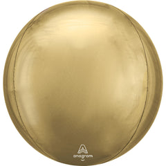 Jumbo Gold Metallic Foil Balloon - Orbz Shape