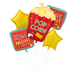 Movie Night Foil Balloon Bouquet