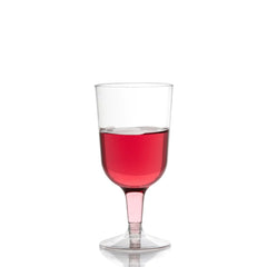6 Oz. Clear Plastic Wine Cups | 20 Count