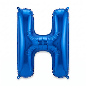 Royal Blue Foil Letter H Balloon