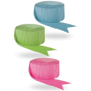 Neon Glow Party Streamers - 3 Pack