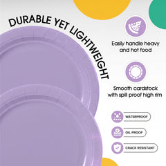 7 In. Lavender Paper Plates - 20 Ct.