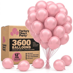 12 in. Pink Balloons | Case of 3600