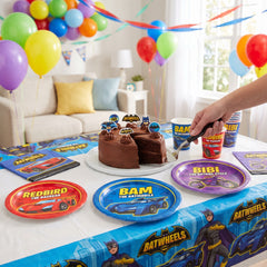 Warner Bros Batwheels 7" Round Paper Plates - Set of 3