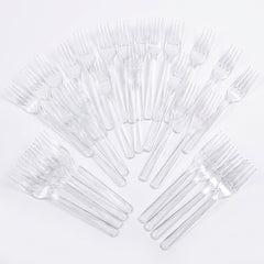 Clear Mini Plastic Cocktail Forks - 7.5 in. - 40 Pack