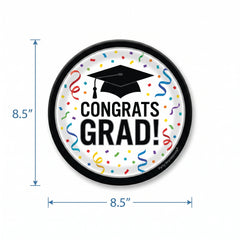 Congrats Grad 8.5" Paper Plates