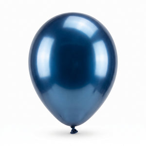 Elegant Satin Luxe Navy Latex Balloons - 11 Inch, 6 Pack