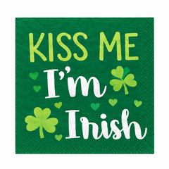 St. Patrick's Day Irish Blessings Beverage Napkins - 5 In. X 5 In.