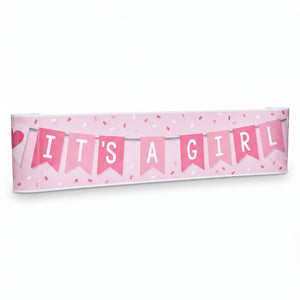 Lovely "It's a Girl" Baby Shower Banner