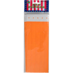 Adhesive Event Bands/Orange/100 Per Pkg - 100 Count