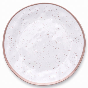 Elegant 10.5" Rose Gold Melamine Dinner Plate