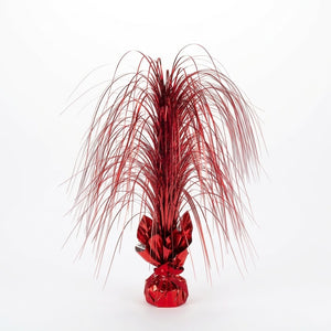 Red Metallic Spray Centerpiece - 28 In.
