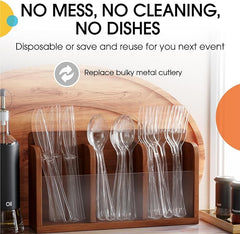 Heavy Duty Clear Plastic Knives - 7.75 in. | Case of 1200